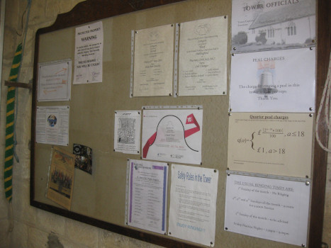 Typical notice board